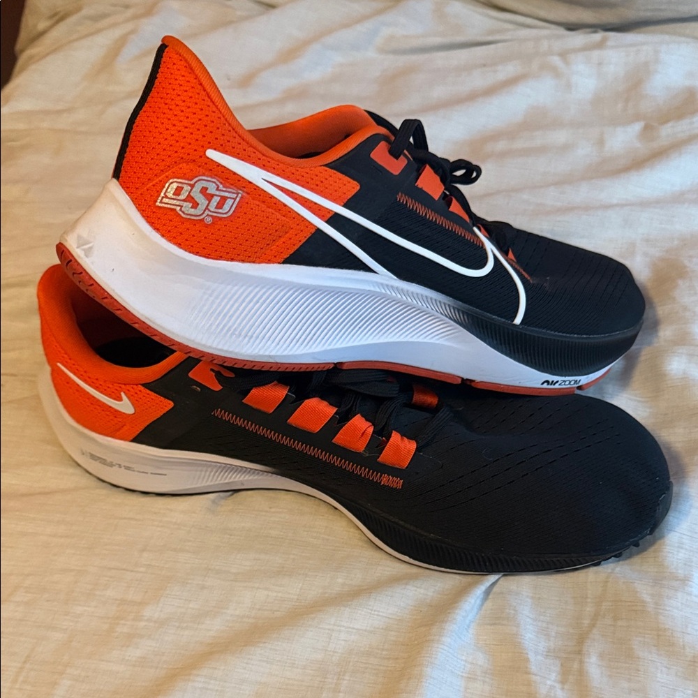 Nike Black and Orange Running Shoes. Go Pokes!